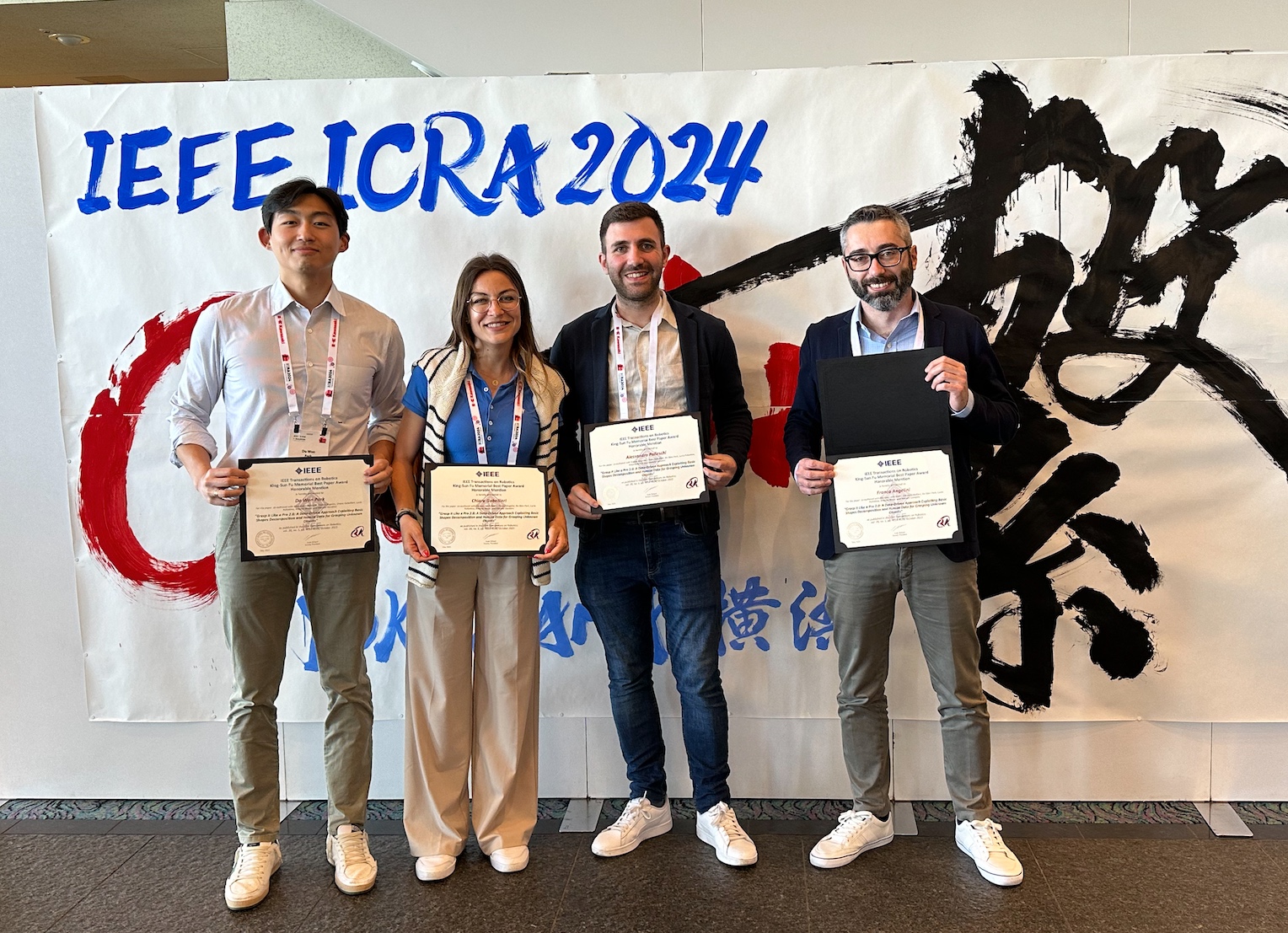 ICRA 2024, Yokohama — King-Sun Fu Best Paper Award, Honorable Mention ceremony